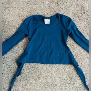 Cozy Kids Long Sleeve Teal Top